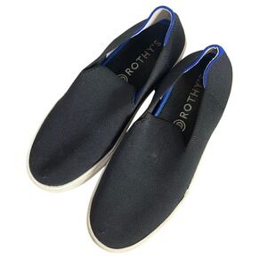 Rothys Original Slip On Sneaker Womens 7.5 Navy Blue Washable Travel Shoe